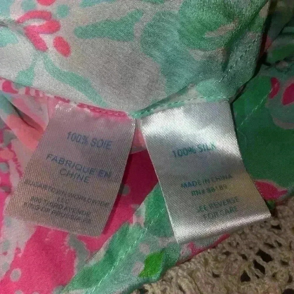 Lilly Pulitzer 100% silk sleeveless top - Picture 5 of 9